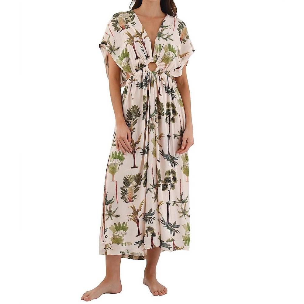 NEW MALAI mirage dress in green wood